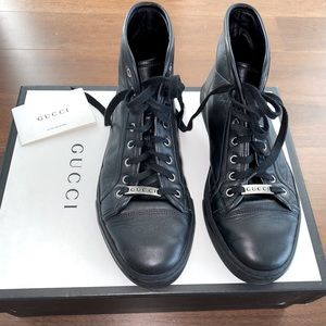 Gucci Hightop Leather Sneakers
